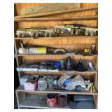 Contents of Shelf - Nails, Screws, Plastic,