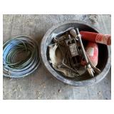 Air Hose, Cord, Jacks, Pry Bar, Fire