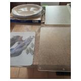 Glass Cutting Boards - Qty 3, Plates