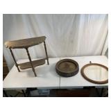 Vintage Table, Hofbrauhaus Sign, Mirror