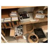 Music CDs, Wicker, Cast Grate, String Lights