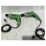 Electric Drills 2pcs - Tested