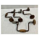 Vintage Hand Drills - Qty 4