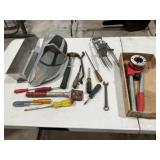 Tools, Pipe Threader, Mole Trap, Hammer, Scoop