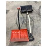Curved Handle Snow Shovels - Qty 2