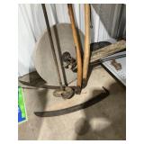 Vintage Scye, Hole Auger, Grinding Stone -Complete