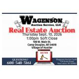 Auction Ends:  Thursday, September 10, 2026 1:00pm