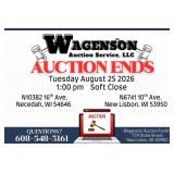 Auction Close:  Tue, Aug 25,  12:00pm soft close