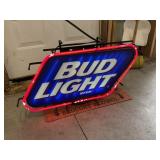 Bud Light Lighted Neon Bar Light - Tested