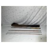 Bamboo Fishing Rod w/Case