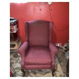 Red Wingback Chair