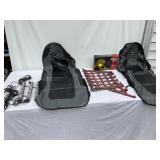 Seat Cover, Auxillary and  Multi-Colored Bar