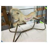 Vintage Spring Mounted Childrenï¿½s Rocking Horse