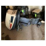 Evinrude Ski Twin 25 hp Motor - Needs work,