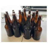 Large Beer Bottles w/Corks - Qty 13