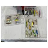 Fishing Lures - Qty 22, Sorters, Bag