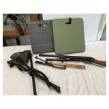 Seat Cushions/BB Gun/3Leg Chair/Scope/Clay Thrower