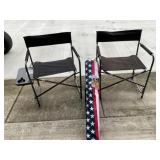 Folding Camp Chair w/Side Table - Qty 2, Bag Chair