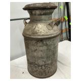 Vintage Farms Co-op Milk Can Mewell Iowa #43