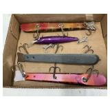 Musky Lures Qty 4 - Rapala, Wooden