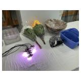 Plastic Flowers/Tool Tray/LED Lights/PlanterFan
