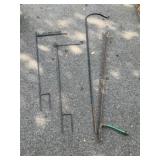 Shepherd Hook, Sprinkler, Hose, Banner Holders