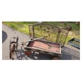 Vintage Garden Wagon, Cultivator, Fire Screen