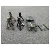 Jack Stands-Qty 4, Car Casters - Qty2
