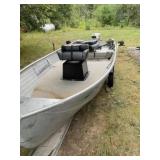 Sportsman 14ï¿½ Aluminum Boat w/Trailer, 15hp,