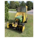 John Deere 314, Kohler, Snow Blower, Chains, Cab