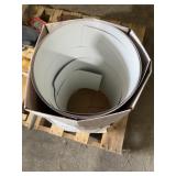 Partial roll aluminum trim coil redwood color