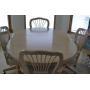 Pedestal DIning Table and 4 Matching Chairs