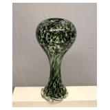 Mid Century Tree shaped Art Glass Vase 11" Tall