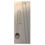 925 Marked Sterling Silver Necklace set 2