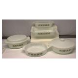 Vintage Fireking Casserole Dishes Lot