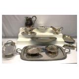 Vintage Silver Plate Dish Lot