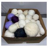 Yarn Balls Large Box Lot