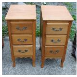Vintage Night Stands set of 2  13.5"W 18"D 30"T