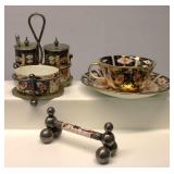 Davenport Staffordshire Imari Condiment Lot