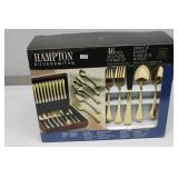 Factory Sealed Hampton Silversmith Flatware 46Pcs.