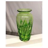 Mid Century Art Glass ( Blown) Vase 11" Tall