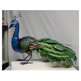Metal Peacock 24" Long