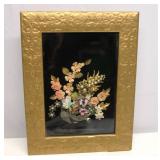 Vintage Broach Art Shadow Box Wall Hanging