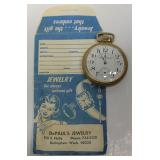Antique 10K Gold F Hampedn 21 Jewel Pocket Watch