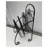 Vintage Magazine Metal Rack