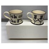 Moorland Pottery Scots Ware Mugs Lot 2