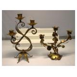 Metal & Iron Candle Holders set 2