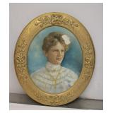 Antique Wedding Picture w History on Back