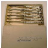 1904 6 Fruit Knives 1847 Rogers Bros Silver Plate