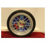 Wheel Tire Wall Light Up Clock